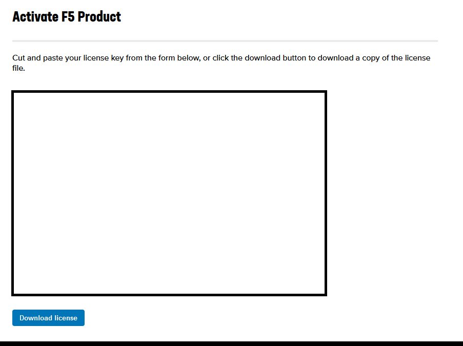 F5 activate license website