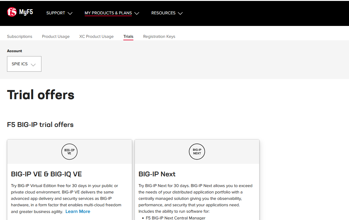 F5 Big IP trial offer