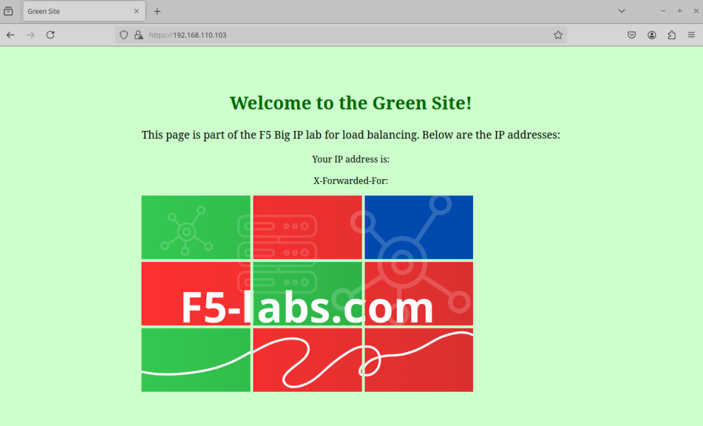 First access of the https virtual server