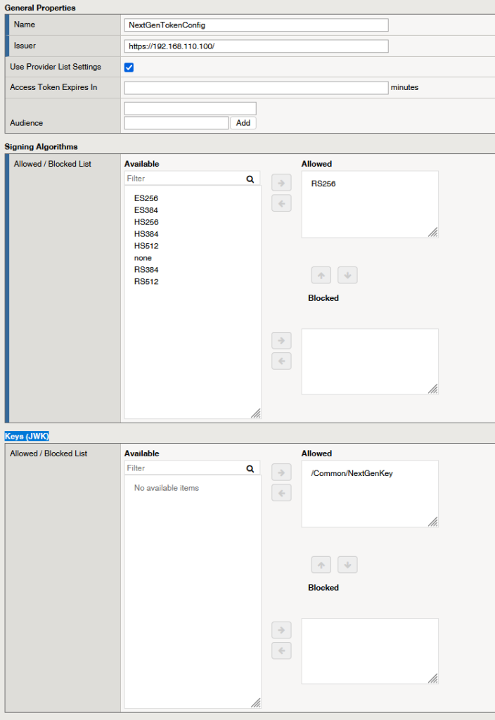 OpenID Connect Token Creation